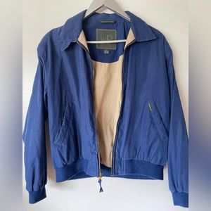 WEATHERPROOF VINTAGE BOMBER WINDBREAKER JACKET RIBBED SLEEVES LINED SIZE MEDIUM